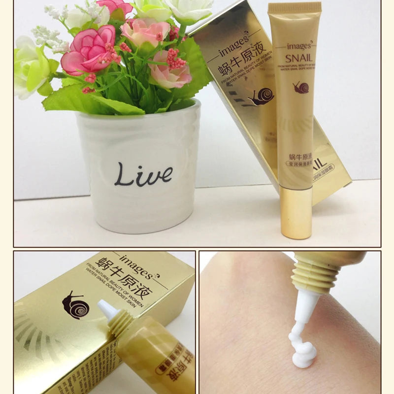 Snail Essence Eye Cream Eye Bags Remove Eye Dark Circle Anti-Puffiness Anti Wrinkles Anti Aging Moisturizing Skin Care Eye Gel