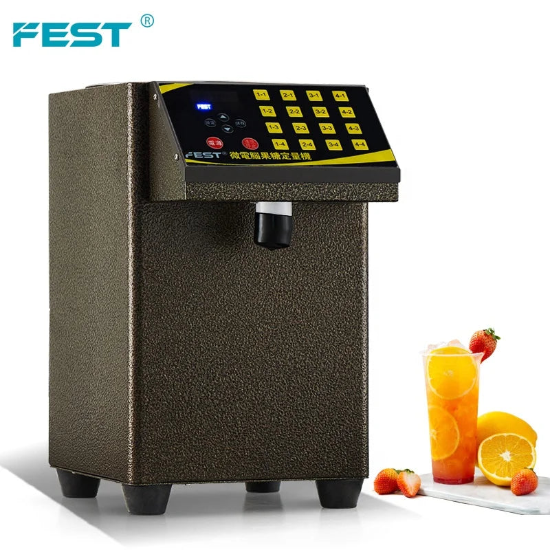 FEST Fructose Quantitative Machine Stainless Steel Syrup Fructose Dispenser Bubble Tea Machine Automatic Coffee Dispenser