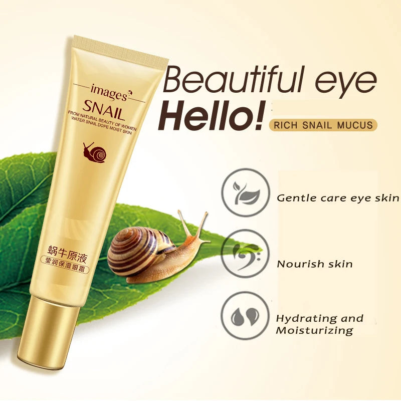 Snail Essence Eye Cream Eye Bags Remove Eye Dark Circle Anti-Puffiness Anti Wrinkles Anti Aging Moisturizing Skin Care Eye Gel