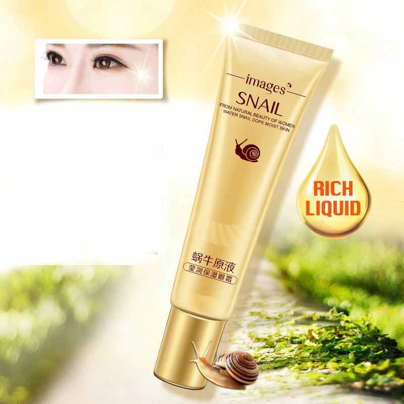 Snail Essence Eye Cream Eye Bags Remove Eye Dark Circle Anti-Puffiness Anti Wrinkles Anti Aging Moisturizing Skin Care Eye Gel