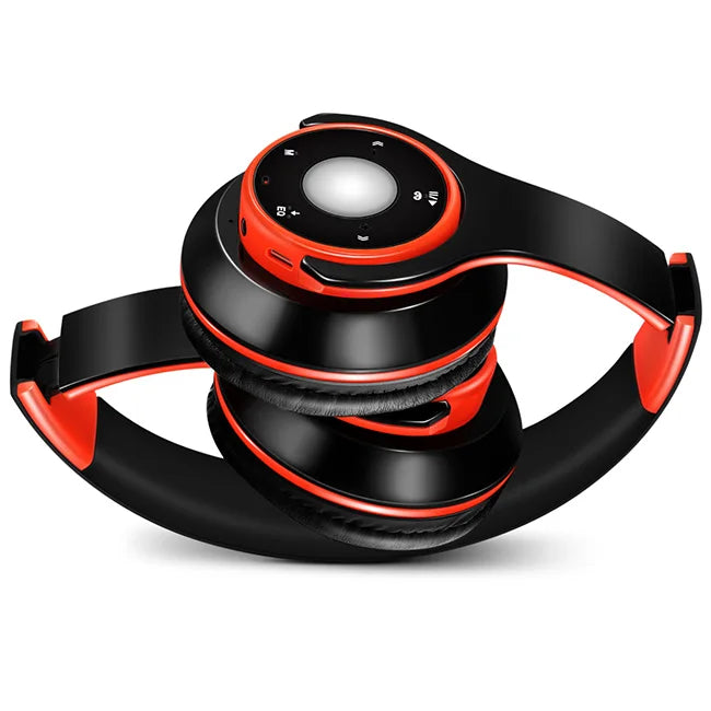 Best Colorful Earphones Wireless Bluetooth 5.3 Headsets Built-in Mp3 Player Foldable Sport Headphones Stereo Sound For Cellphone