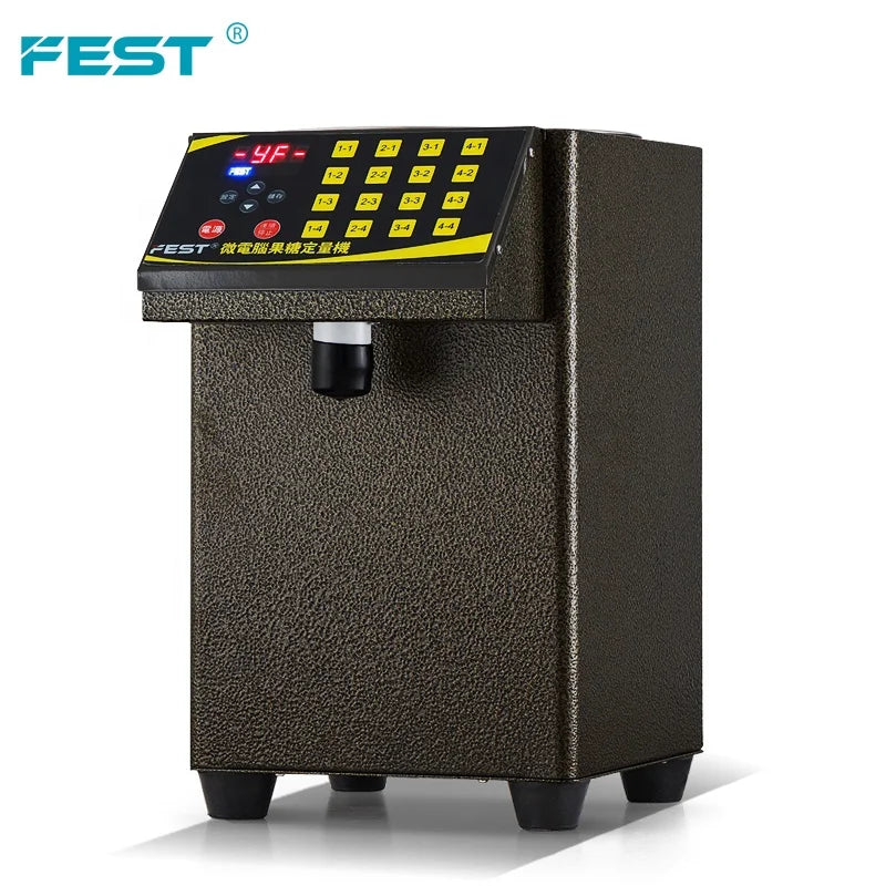 FEST Fructose Quantitative Machine Stainless Steel Syrup Fructose Dispenser Bubble Tea Machine Automatic Coffee Dispenser