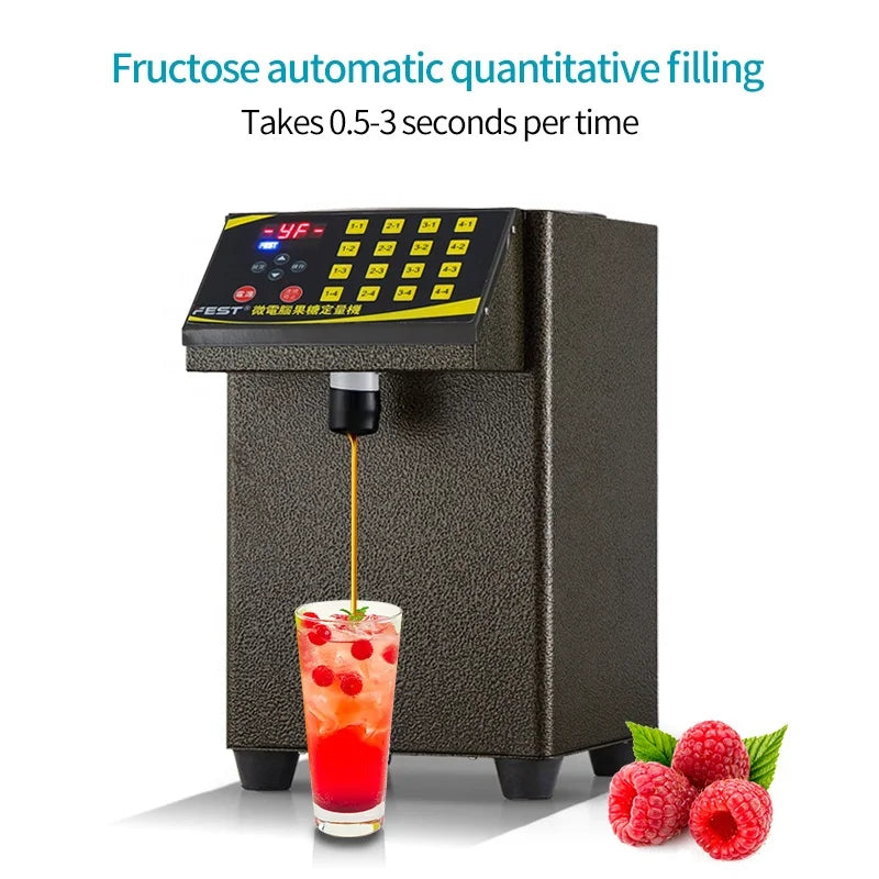 FEST Fructose Quantitative Machine Stainless Steel Syrup Fructose Dispenser Bubble Tea Machine Automatic Coffee Dispenser