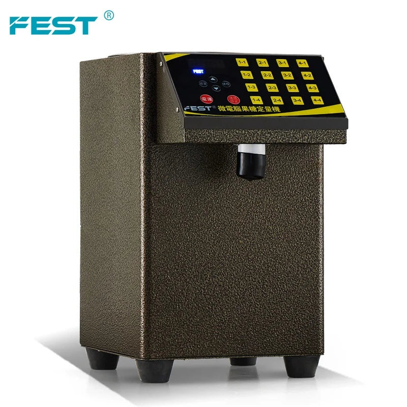 FEST Fructose Quantitative Machine Stainless Steel Syrup Fructose Dispenser Bubble Tea Machine Automatic Coffee Dispenser