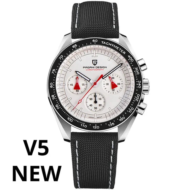 PAGANI DESIGN 2025 New Moon Men's Watches Luxury Quartz Watch Man Chronograph VK63 Men Gifts AR Sapphire Mirror Luminous Clock