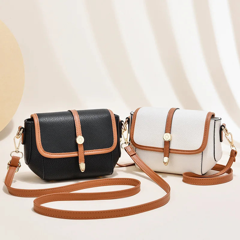 2023 Leather Pu Double Color Bags Mini Cheap Bags Women Handbags Ladies Luxury Fashion Andcomfortable