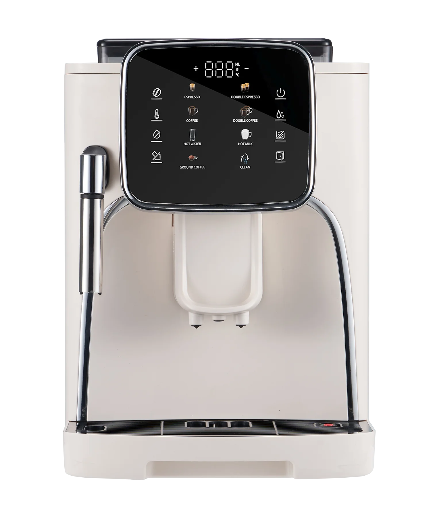 Digital Touch Panel Fully Automatic Coffee Espresso Maker with Steam Wand