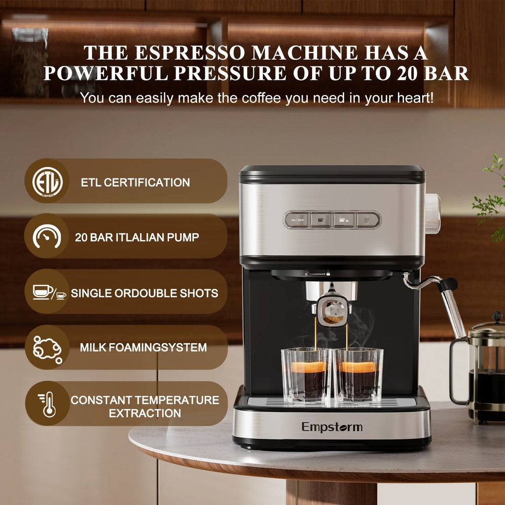 Customized Professional Office Home Low Noise Semi-Automatic Coffee Maker Manual Espresso Machine