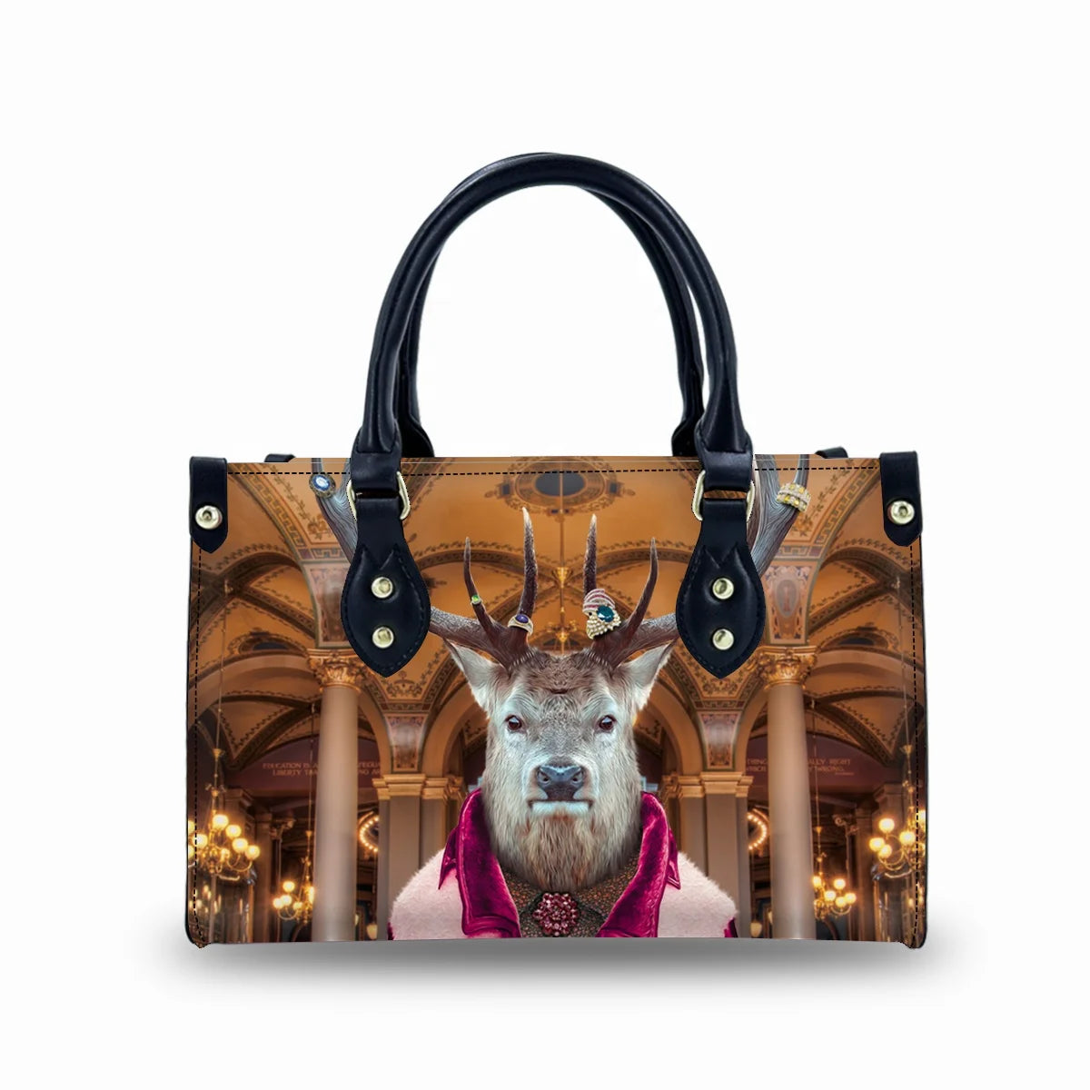 New Cat Pattern Hard Botton Tote Bag Women Handbags Ladies 2023 Luxury Leather Beautiful Ladies Handbags