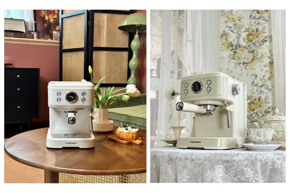 Empstorm  04E 20 Bar Electric Semi-Automatic Coffee Maker Machine With Capsule Filter for Use Halloween Christmas Gift