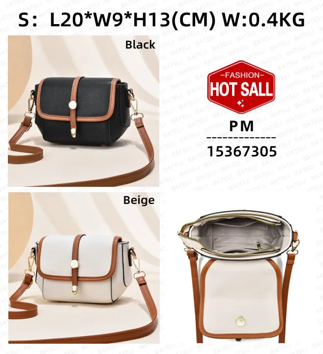 2023 Leather Pu Double Color Bags Mini Cheap Bags Women Handbags Ladies Luxury Fashion Andcomfortable