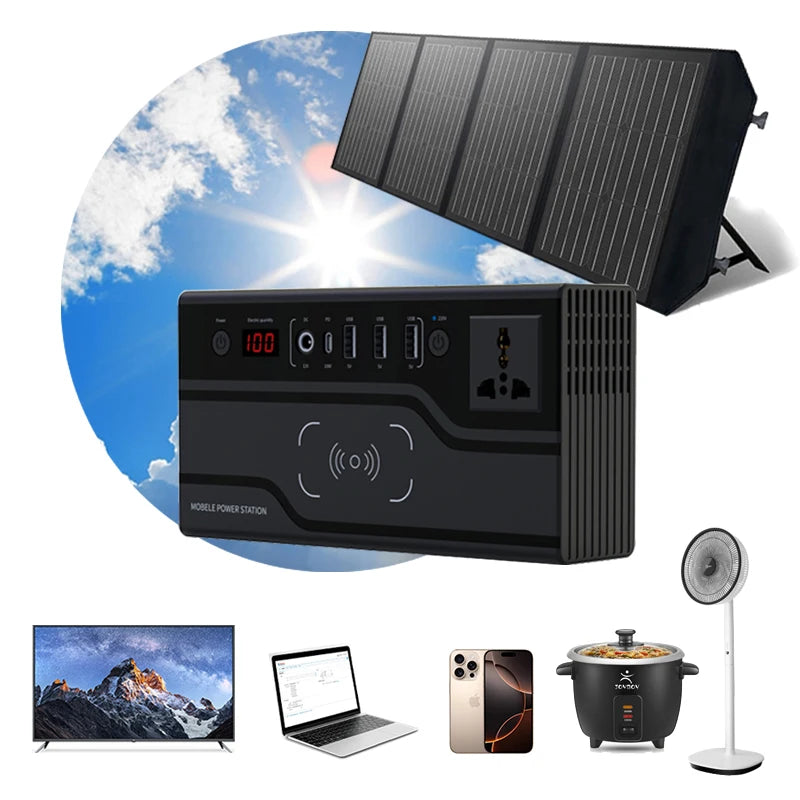 Cheap Price High Quality  100W/200W/400W/600W/1000W/2000W/2500W Lithium Ion/LiFePO4 Vanpa  Solar Power Bank and Power Station