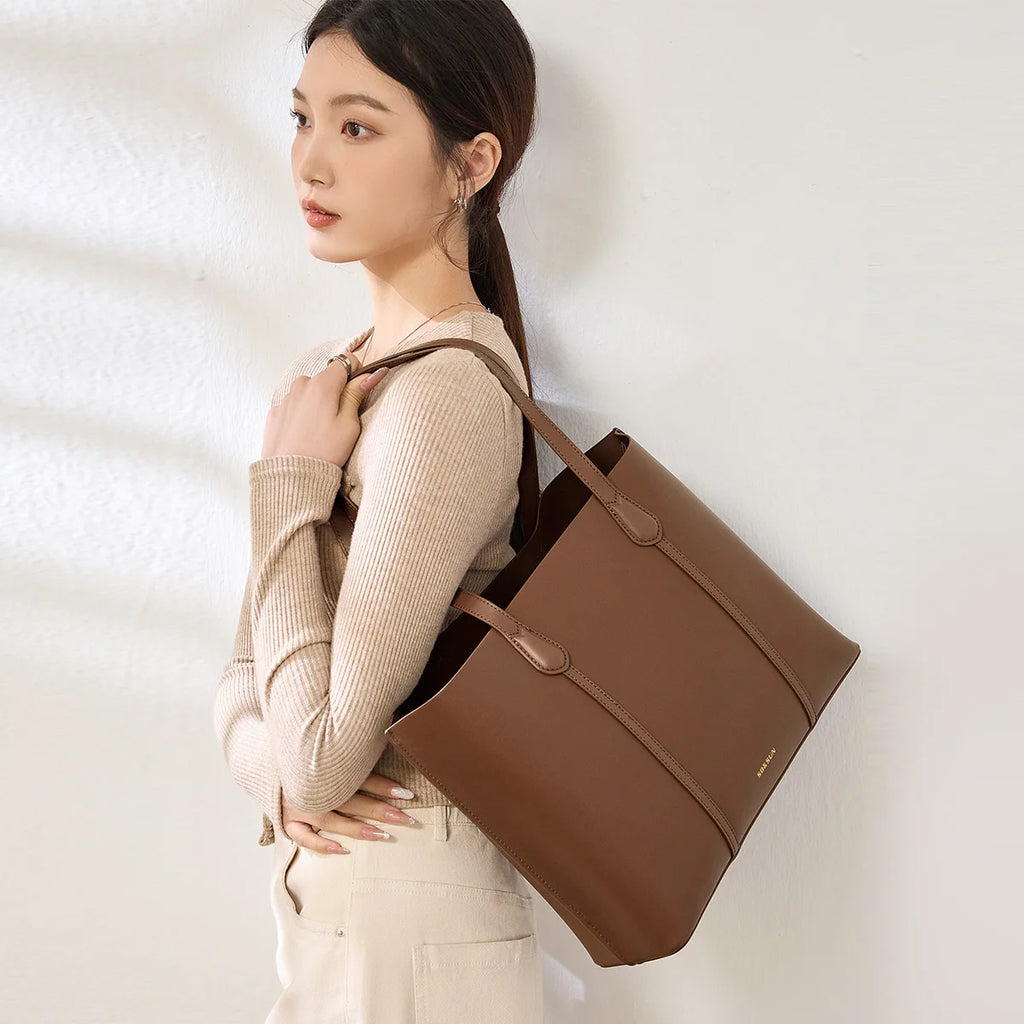 Hot Sale High Quality Famous Luxury Women's Handbags Custom Genuine Leather Shoulder Tote Bag for Ladies