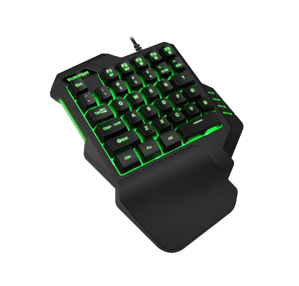 Hot 38 Keys Mechanical Axis rainbow Racing Lantern G92 Keyboards Programmable One Handed Mini Gaming Keyboard Factory Price