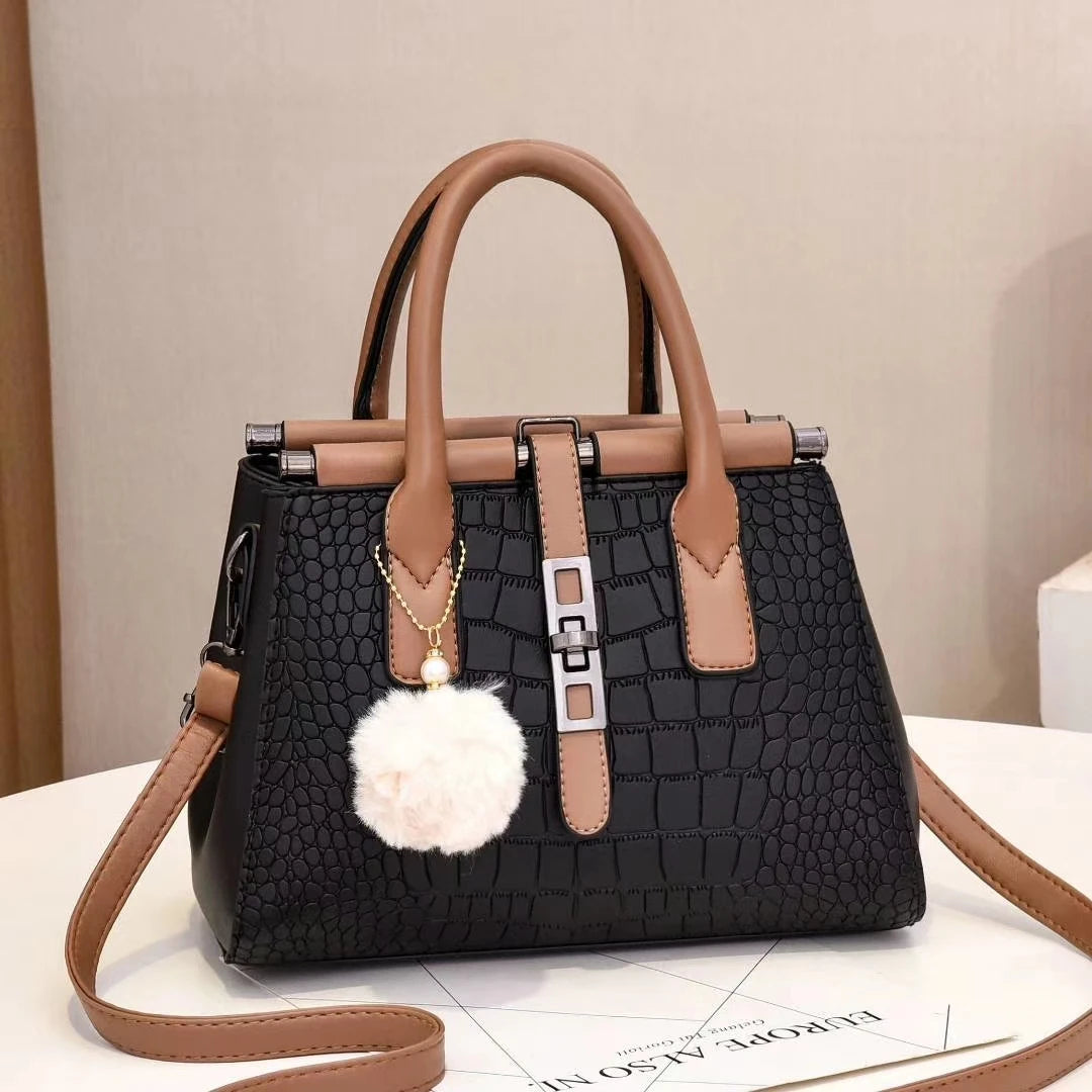 Wholesale Fashion Single Shoulder Crossbody Fur Ball Pendant Foreign Trade  Bags Women's Bags Handbags