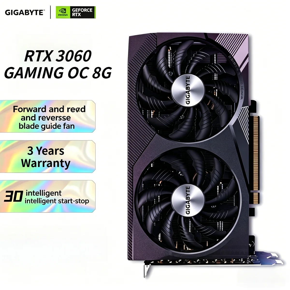 NEW GIGABYTE GPU GeForce RTX 3060 GAMING OC 8G GDDR6 Desktop Gaming Computer Components in Stock