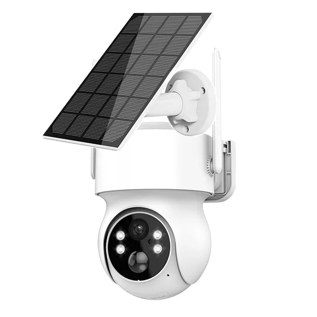 Icsee 3MP WiFi Outdoor Solar PTZ CCTV IP Security Camera Home 360 Ptz Mini Solar Surveillance System with Built-in Mic