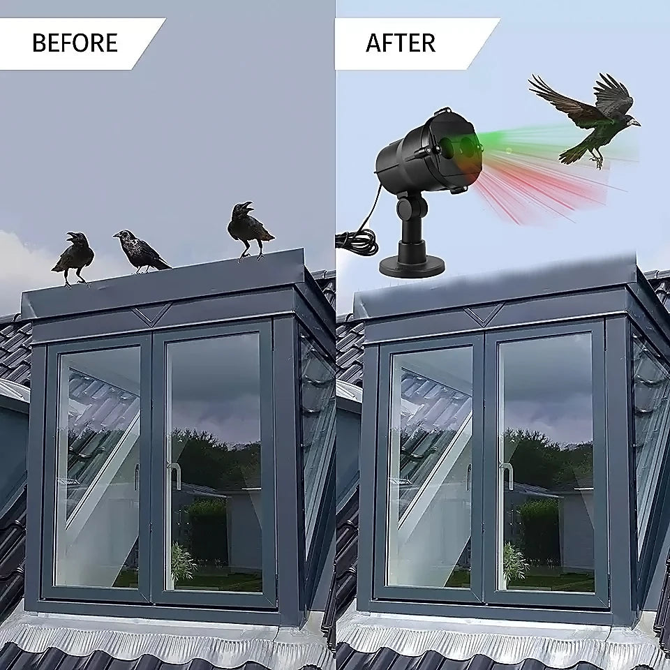 Outdoor Waterproof Bird Laser Deterrent Device Animal Repeller Scorpions Bed Bugs Spiders Bats Snakes Animal Control