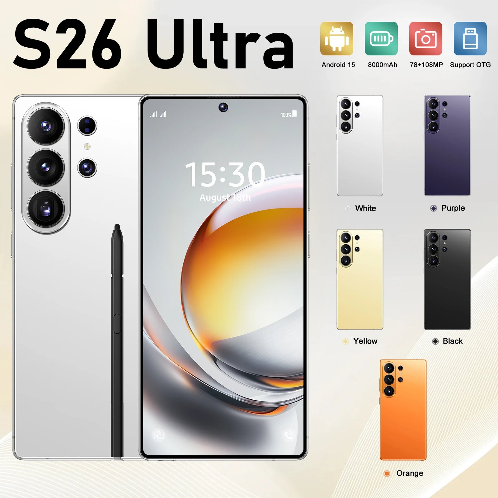 sunsmung s26 mobile phone big screen tablet