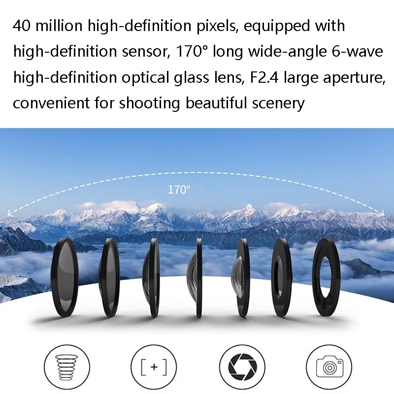 High Quality Portable  Mini Camera SC002-12 4K WiFi Diving Waterproof Outdoor Sports Camera