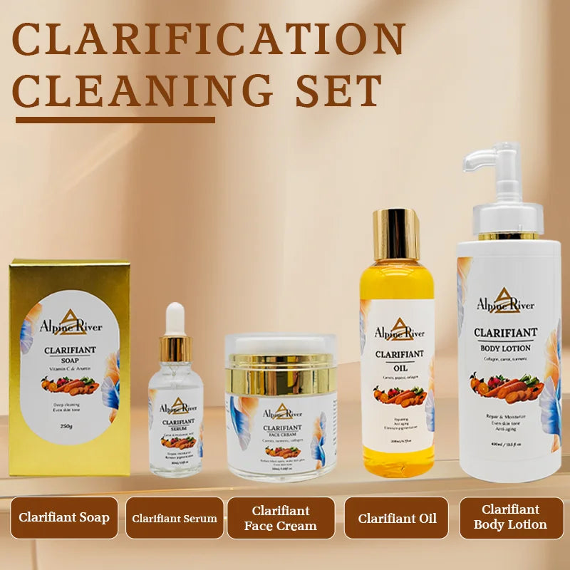 Private Label Korea Skin Care Vitamin C Skin Lightening Remove Dark Spots Pigmentation Correction Collagen Firming Body Care Set