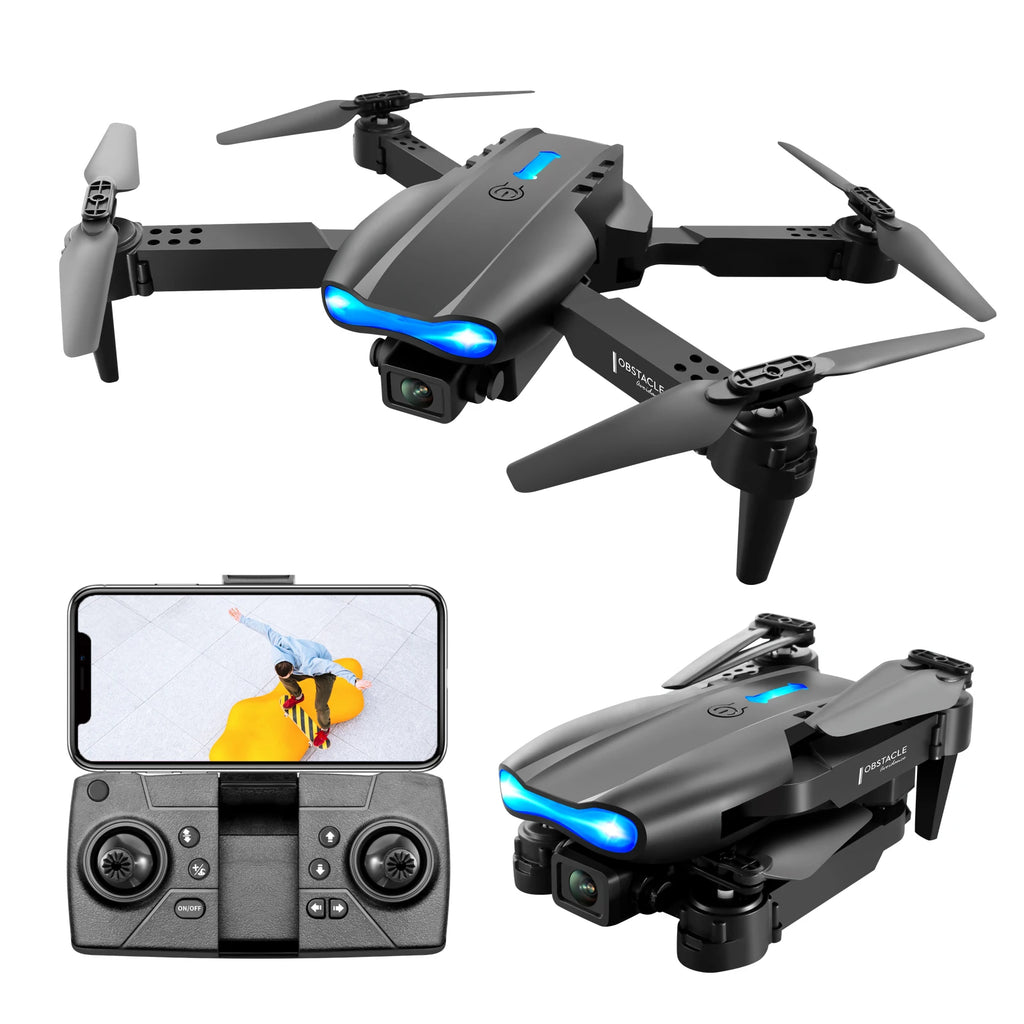 E99 Drone PRO Mini 4K HD Camera WIFI FPV Obstacle Avoidance Foldable RC Quadcopter Helicopter K3
