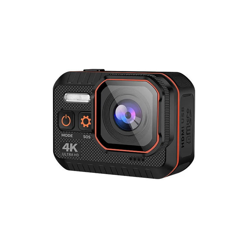High Quality 2" Screen True 4K 60FPS Action Camera IP68 Waterproof with EIS Stabilization for Skiing Cycling Motorcycle Sports