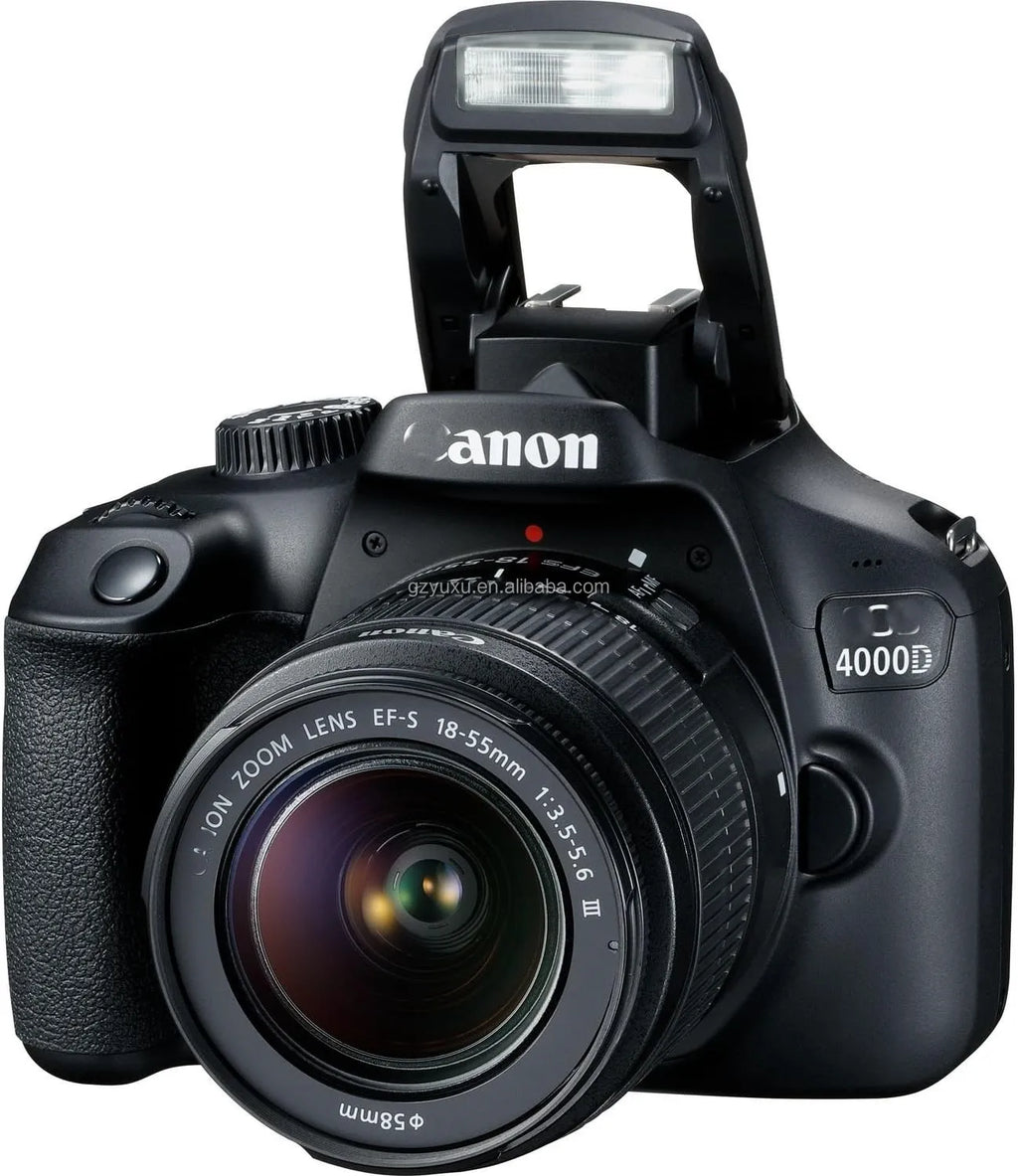 Used 4000D DSLR Camera with EF-S 18-55mm F/3.5-5.6 III Lens Kit 18MP APS-C Sensor, Full HD Video, Wi-Fi, Beginner-Friendly Set