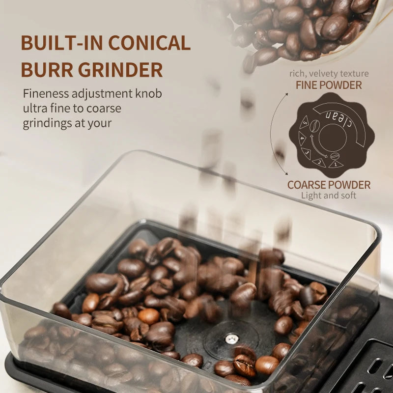 Hi03 All in One Smart Office Home Express Cappuccino Espresso Fully Automatic Coffee Machine