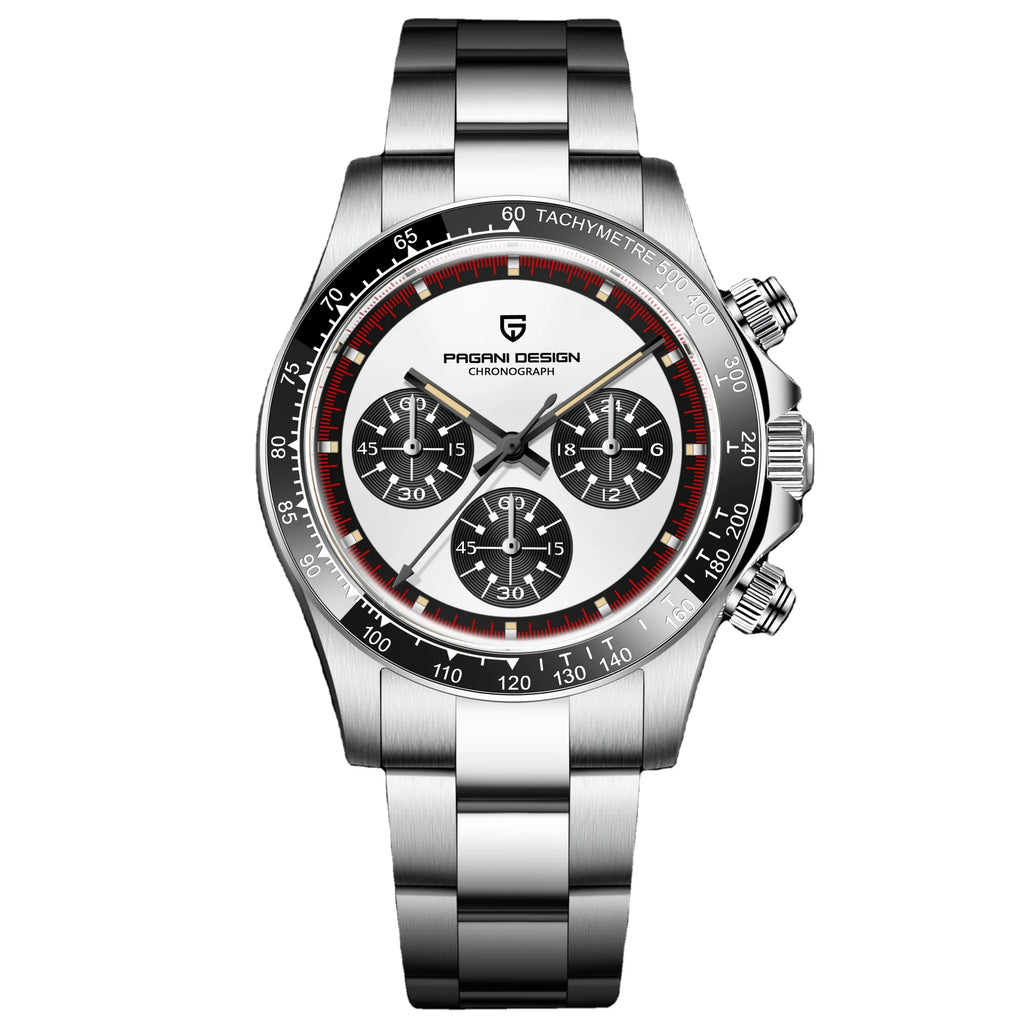 New PAGANI DESIGN 1676 New Men's Watches Quartz Wrist Watch Men Retro Sports Chronograph Japan VK63 Sapphire Glass Clock