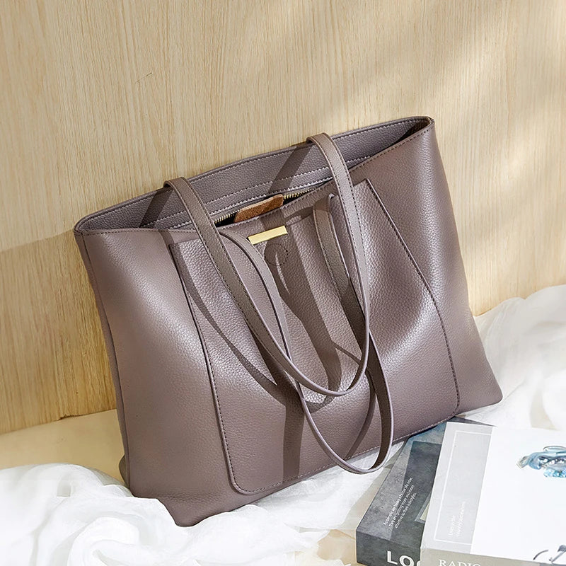 Wholesale Fashion Large Women'S Tote Bags Personalized Custom Logo Genuine Leather Shoulder Luxury Bag for Women Handbags 2026