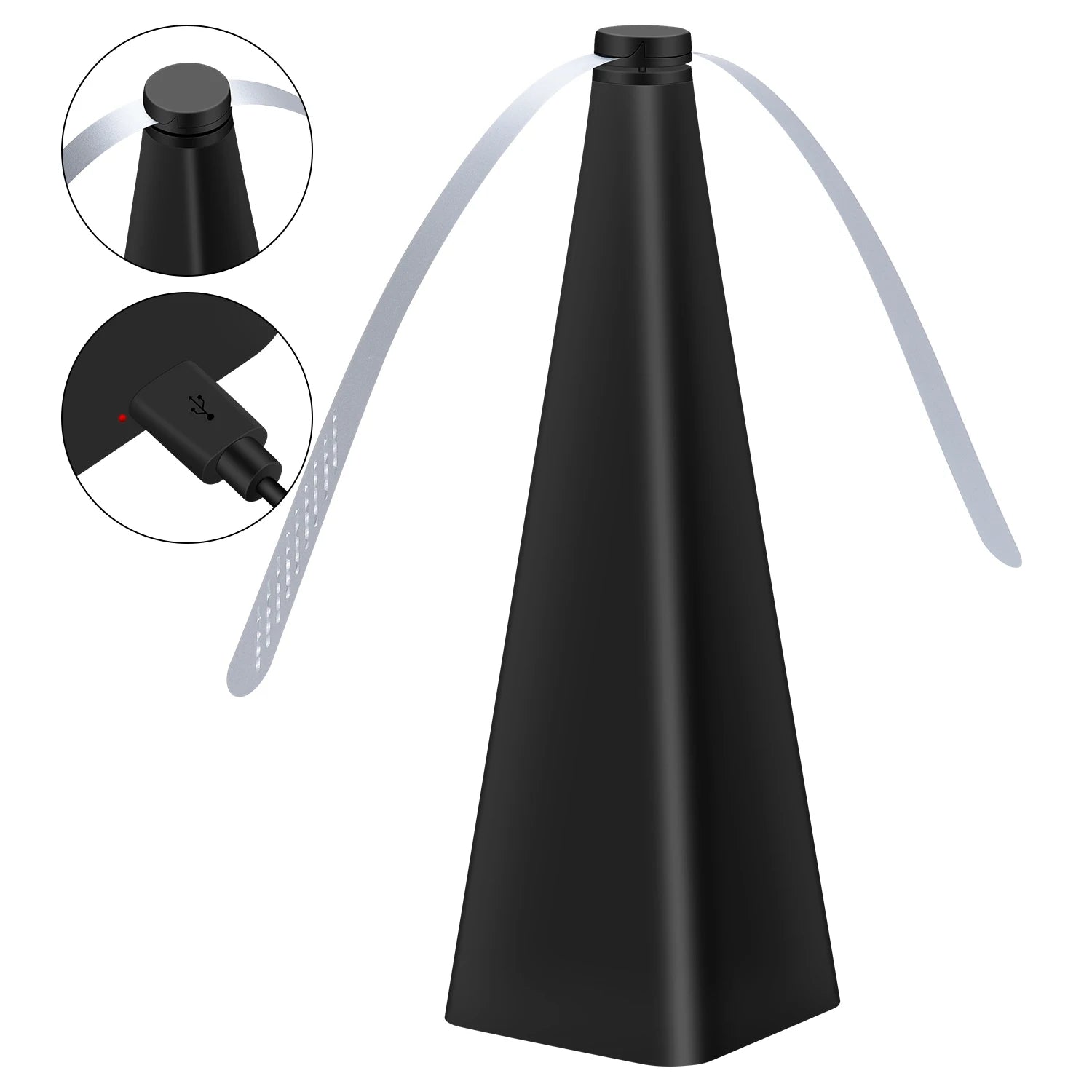 BolerGifts Bug Repellent Fans for Tables Rechargeable Bug Repel for Outdoors Picnic Camping Solid State