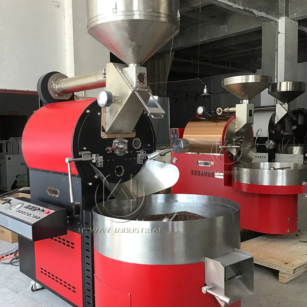 HW-60kg Drum Coffee Roaster Automatic Coffee Roaster Machine Commercial Cocoa
