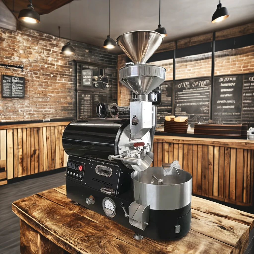 Electric Stainless Steel 1kg Fully Automatic Coffee Bean Roaster Grinder Maker for Home & Commercial Use Competitive Pricing