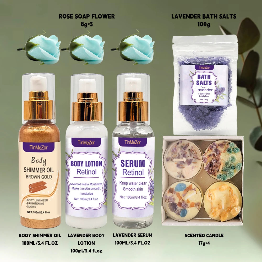 Private Label Bath Spa Gift Set Mothers Day Birthday Skin Care and Bath Relaxation Spa Product Birthday Gifts for Women