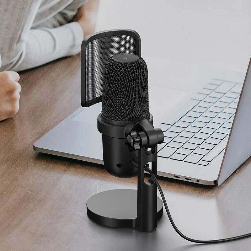 Portable Wired Gaming Microphone Professional Podcast Microphone High Quality Mic