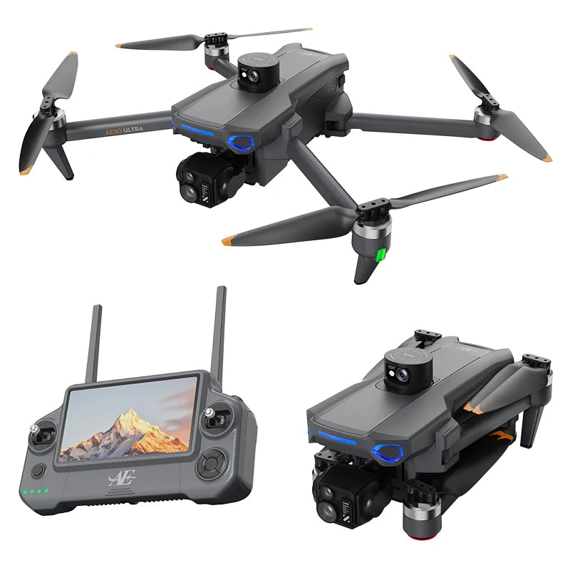 AE30 MINI 8K Dual Camera WiFi FPV Air Pressure Hold Foldable Quadcopter Professional Aerial Photography WITH OBSTACLE Adoidance