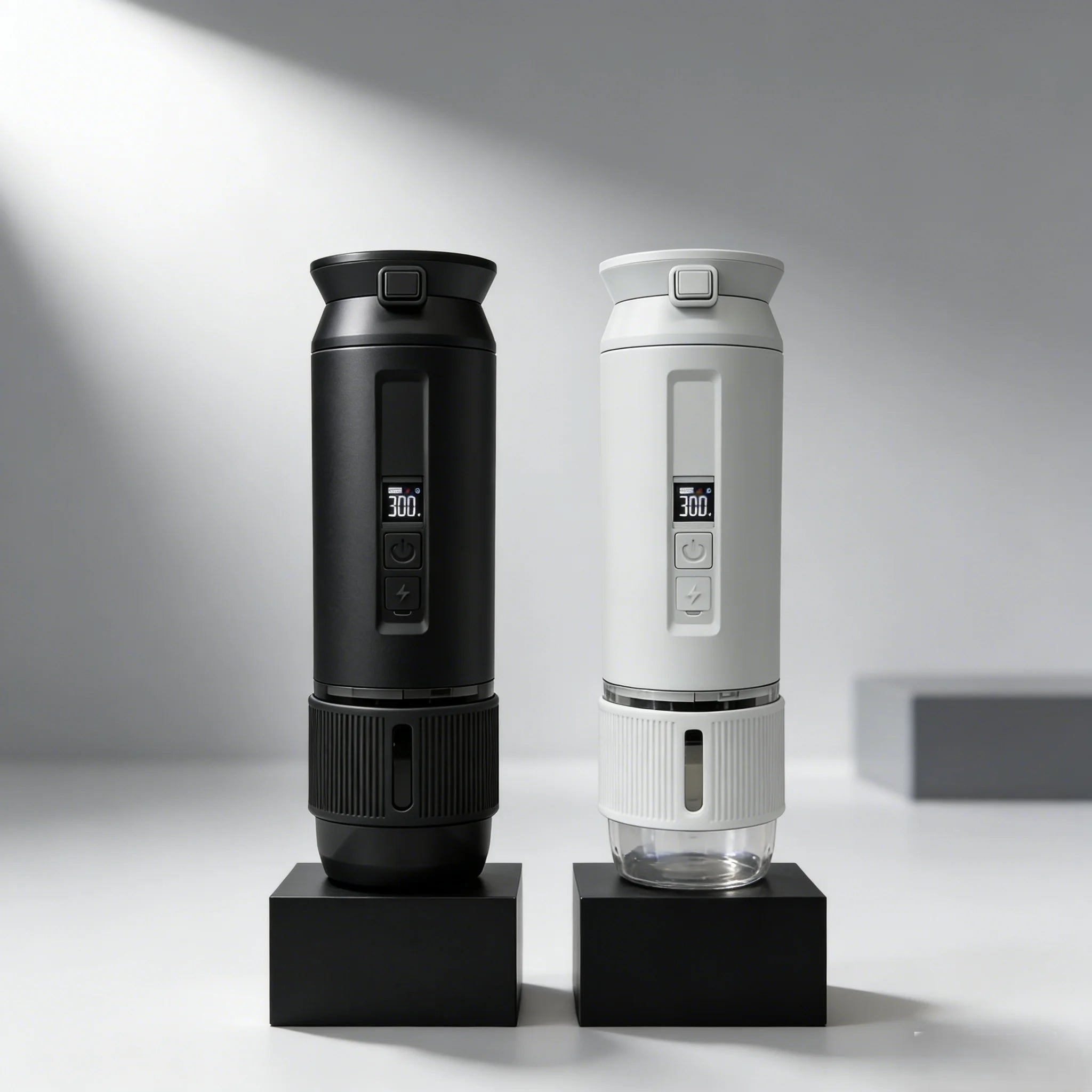 Portable Mini Electric Stainless Steel Semi-Automatic Coffee Machine with Hot Water System for Household Hotel Car & Outdoor Use