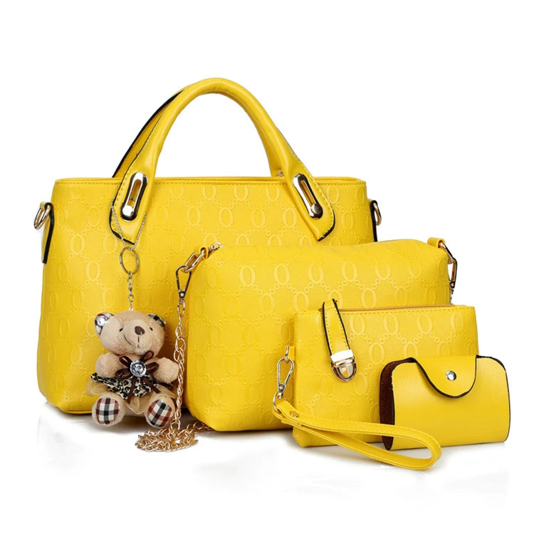 High-quality Women Handbags Ladies Trendy Products Pu Leather Handbag Set for Lady Tote Bag