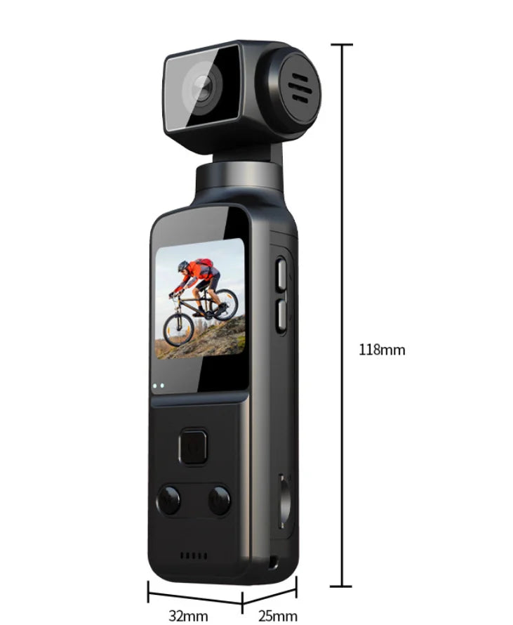 4K Action Digital Camera 1.33" Screen 270 Degrees Rotate Wifi Transmission Record Lightweight Portable K1 Sport Motion Camera