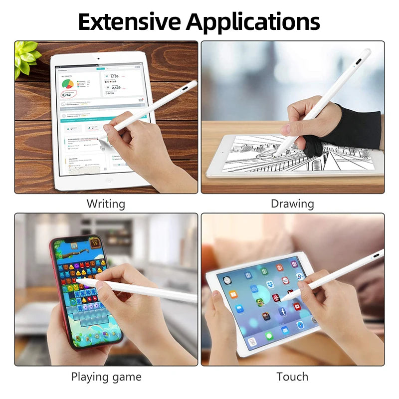 Hot Sale Texture Aluminum Magnetic Design Universal Active Capacitive Stylus Pen for Capacitive Screen Tablet