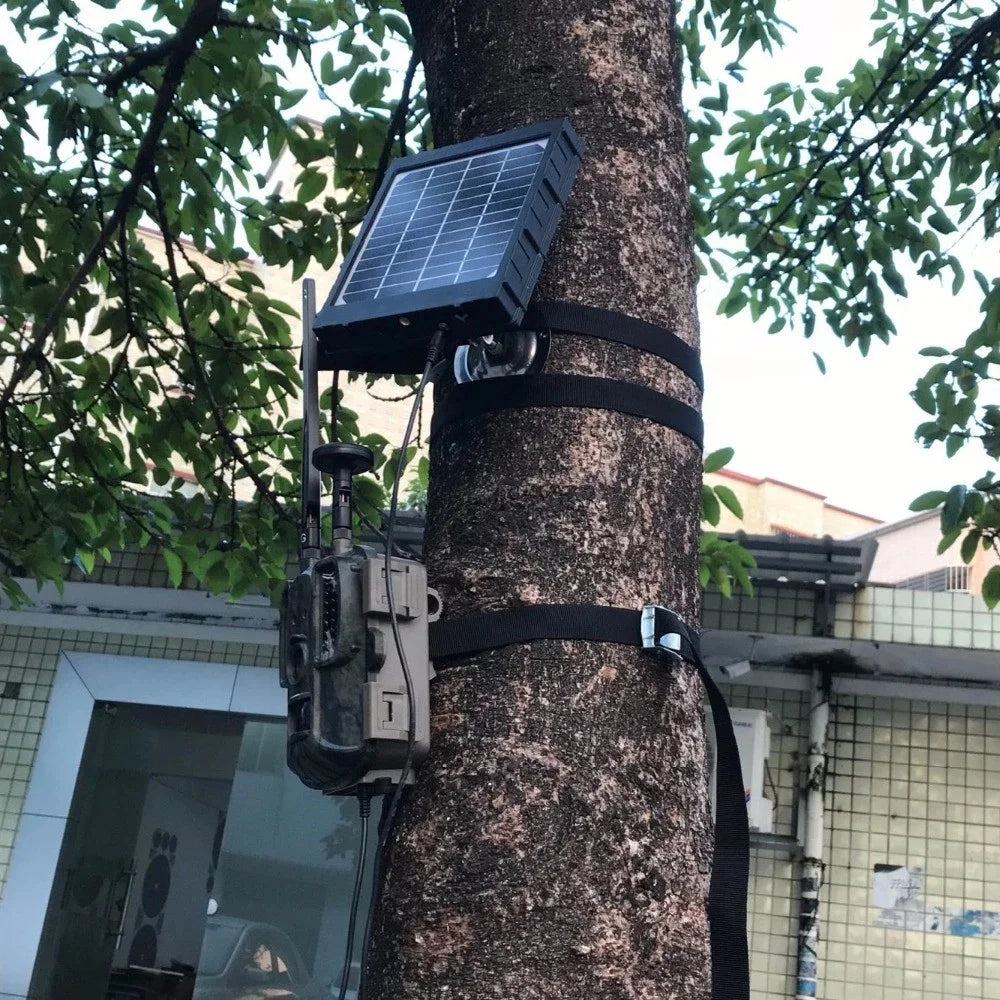 Top Rated Portable 6V 9V 12V Output Trail Camera Solar Panel Charger Kits 3W 5V for Hunting Camera With 8000MAH Built in Battery