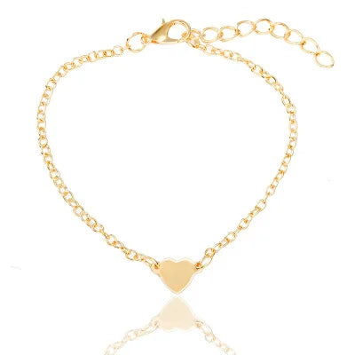 New fashion  Simple Love Heart Bracelet For Women girl Accessories jewelry wholesale