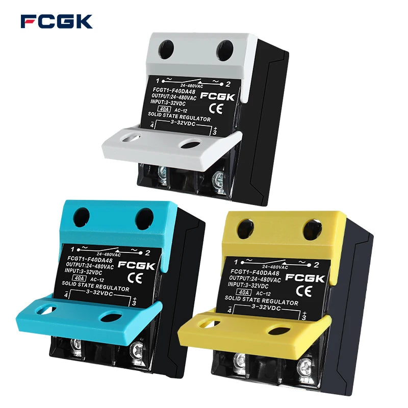 Miniature High-Power 15/20 Amp Solid State Relay 0-10V Sealed Protection Single Phase 10VDC/220VAC 5V Model SSR for Switching