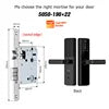 Tediton Waterproof Biometric Digital Fingerprint Smart Camera Door Lock With Tuya Wifi for Home Apartment