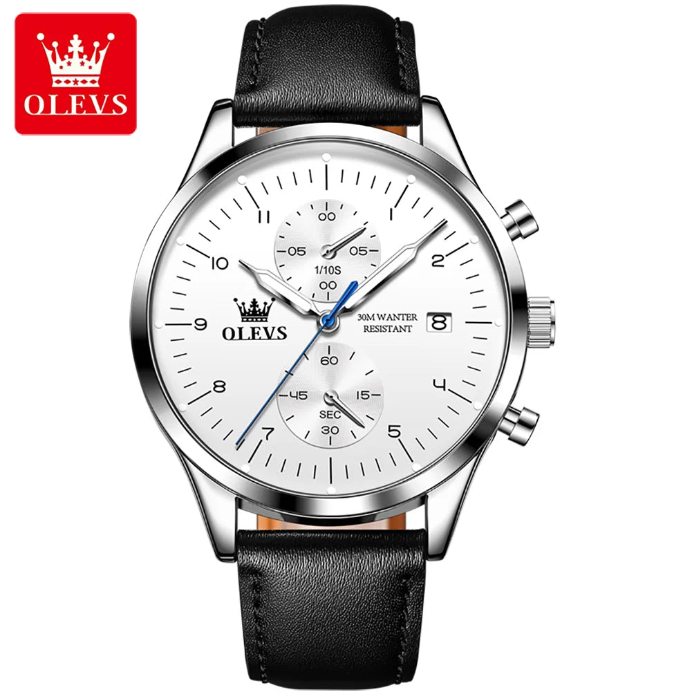 OLEVS 2880 Top Brand Men's Watches Luxury Original Quartz Male Wrist Watch Waterproof Luminous Business Dress 2026 New Fashion