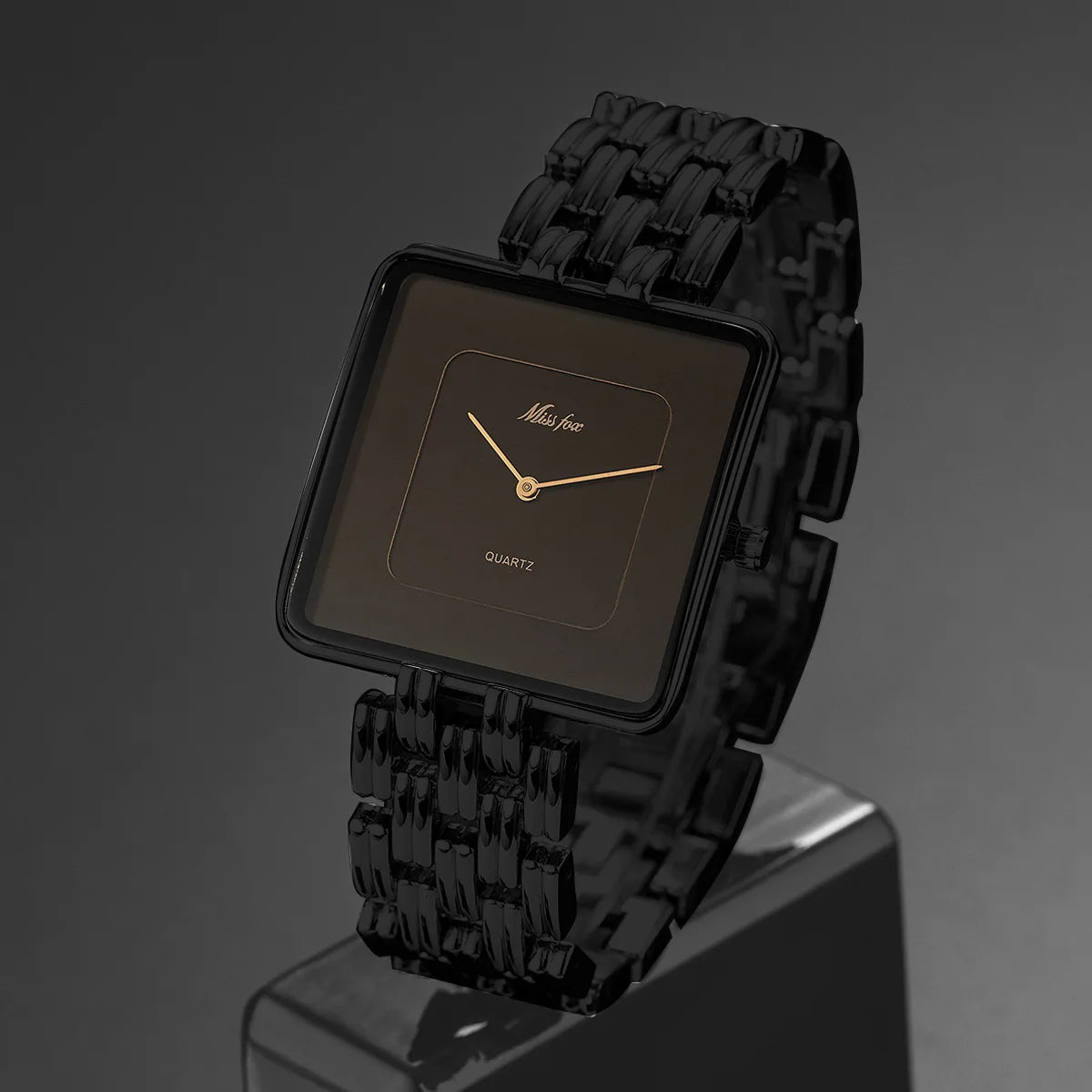Missfox 2177 2176 Men's Watches Miss Fox Fashion Casual Design Luxury Unisex Black Dial Quartz Watch for Male Female Lady Reloj