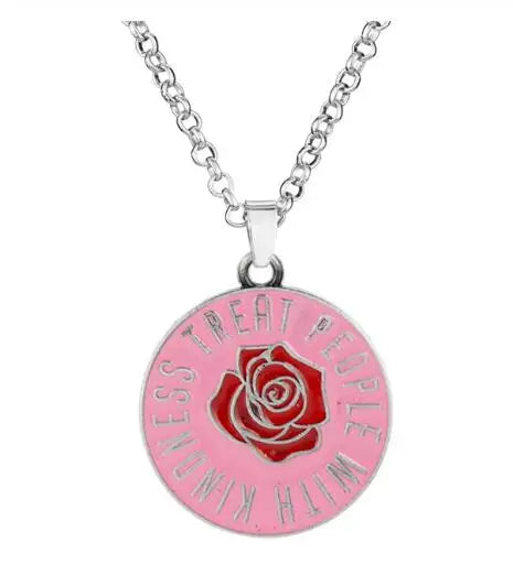 Punk Rock Band Necklace Fashion Gothic Sexy Pop Star Singer Music Band Pendant Link Chain for Women Men Fans Gifts