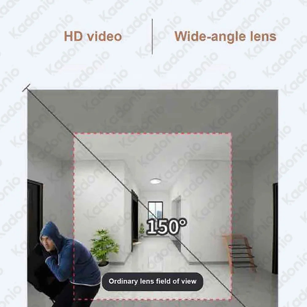 Kadonio 1080P WiFi Video Intercom Door Bell  PIR Motion Detection Tuya Smart Camera Two-Way Audio