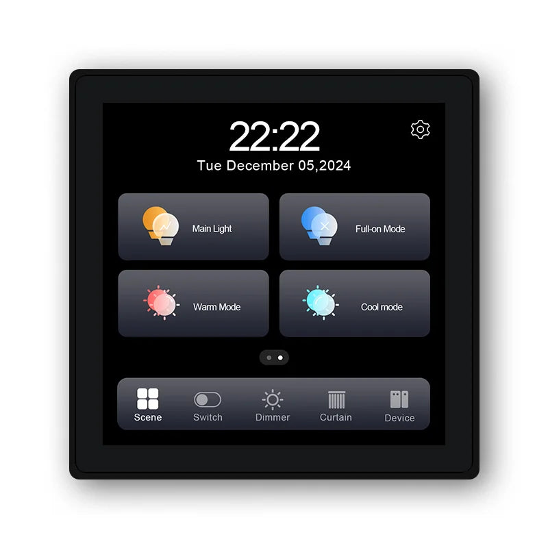 2025 Best Selling Quality Smart Screen Switch Smart Home Panel with 4-way Relay Switch Function